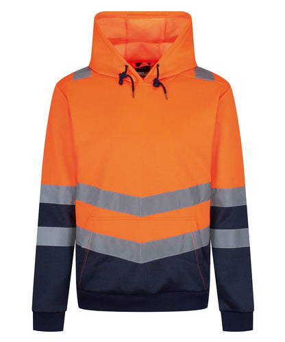 Unisex Custom Printed or Embroidered Hi-Vis Cotton Hoodie