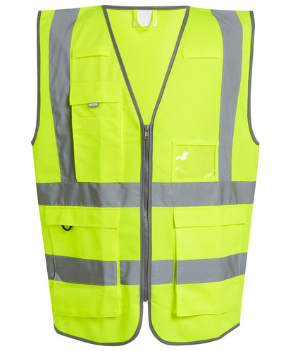 Men's Custom Printed Hi-Vis Lightweight Safety Vest