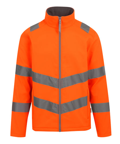 Unisex Custom Printed or Embroidered Hi-Vis Softshell Softshell Jacket