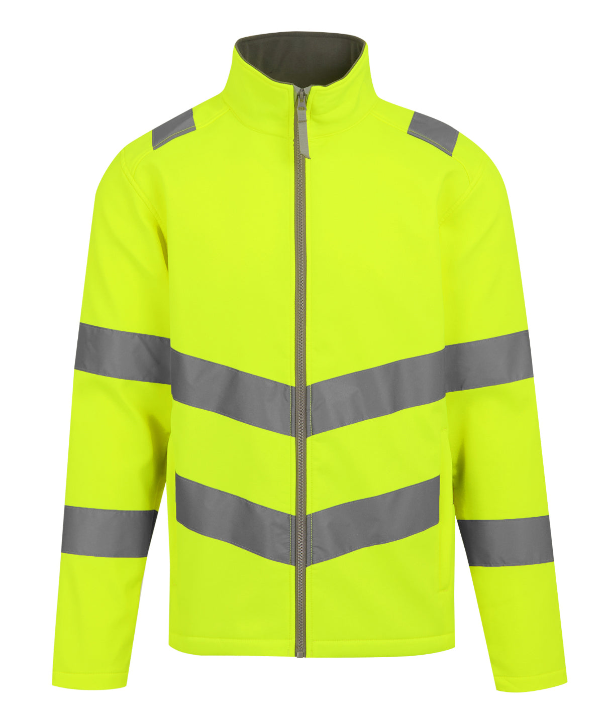Unisex Custom Printed or Embroidered Hi-Vis Softshell Softshell Jacket