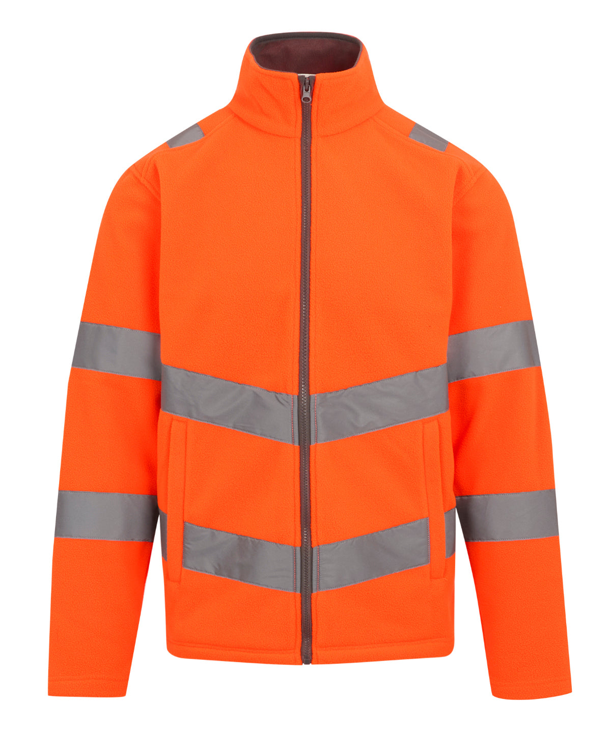 Unisex Custom Printed or Embroidered Hi-Vis Fleece Fleece Jacket