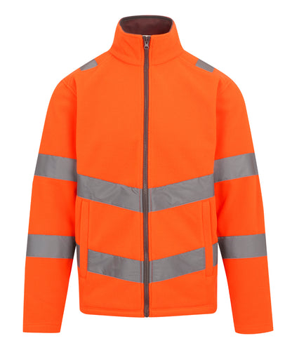 Unisex Custom Printed or Embroidered Hi-Vis Fleece Fleece Jacket