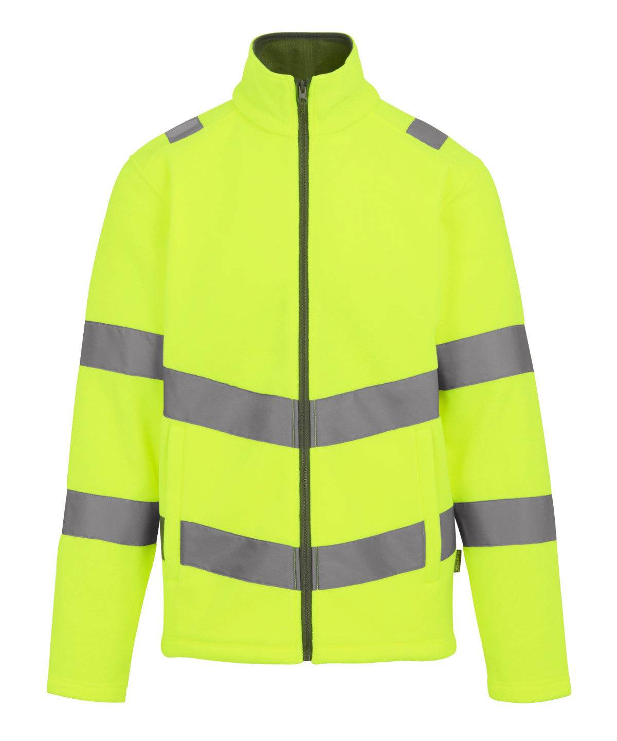 Unisex Custom Printed or Embroidered Hi-Vis Fleece Fleece Jacket