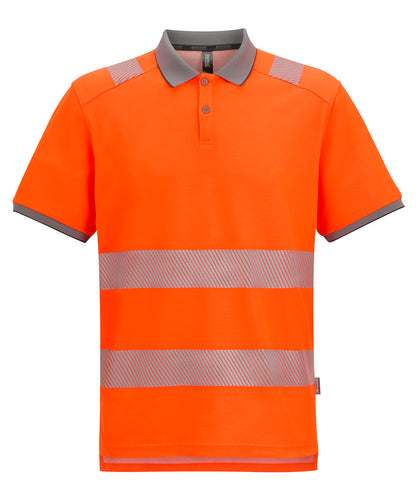 Men's Custom Printed or Embroidered Hi-Vis Organic Polo Shirt