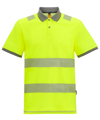 Men's Custom Printed or Embroidered Hi-Vis Organic Polo Shirt