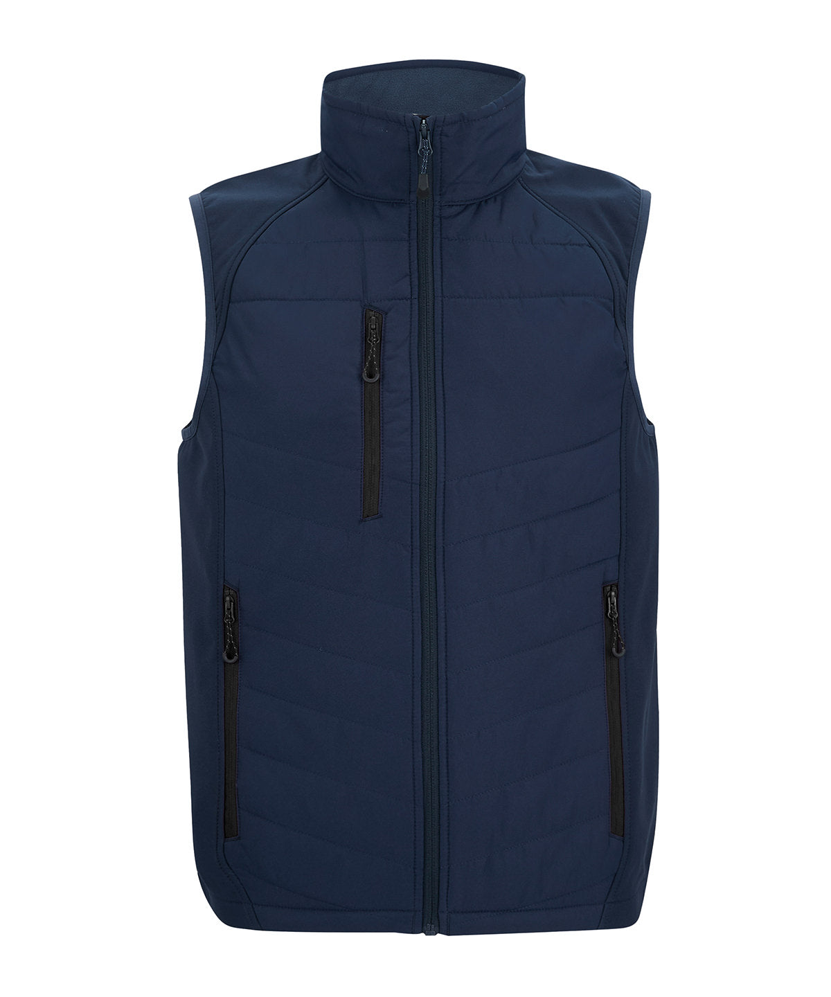 Men's Custom Printed or Embroidered Organic Zip-Up Body Warmer