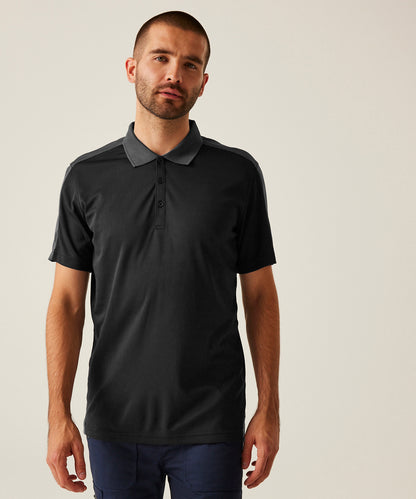 Unisex Custom Printed or Embroidered Performance Contrast Polo Shirt
