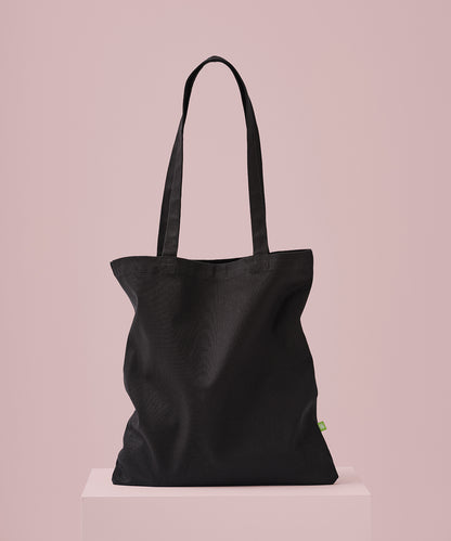 Premium organic canvas shopper long handle