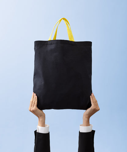 Men's Custom Printed Cotton Contrast Tote Bag