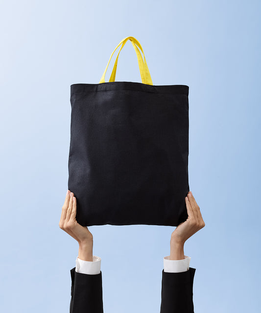 Men's Custom Printed Cotton Contrast Tote Bag