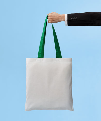 Men's Custom Printed Cotton Contrast Tote Bag