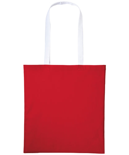 Men's Custom Printed Cotton Contrast Tote Bag