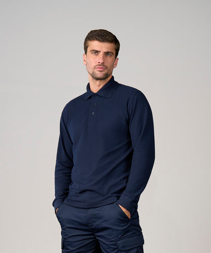 Unisex Custom Printed or Embroidered Performance Long Sleeve Polo Shirt
