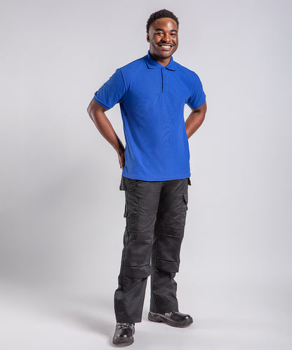 Royal Blue pro premium polo front view