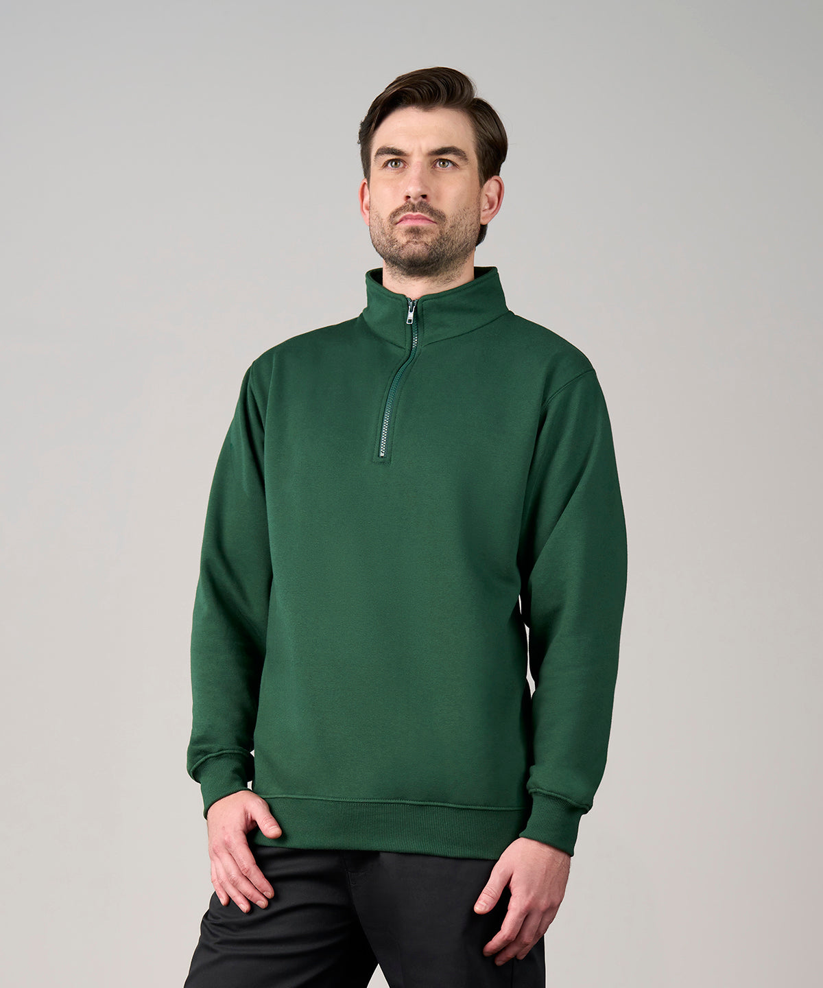Men's Custom Printed or Embroidered Zip-Up Quarter Zip Quarter Zip Sweatshirt
