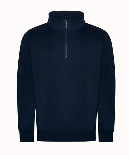 Men's Custom Printed or Embroidered Zip-Up Quarter Zip Quarter Zip Sweatshirt