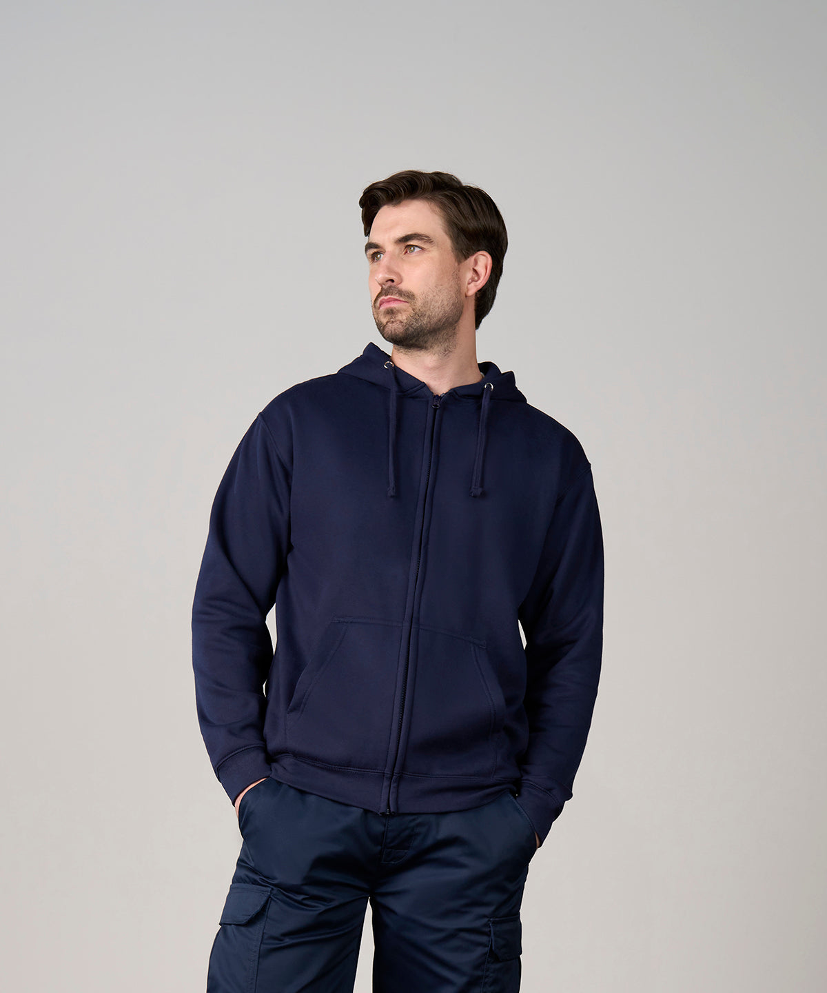 Men's Custom Printed or Embroidered Zip-Up Fleece Zip-Up Hoodie