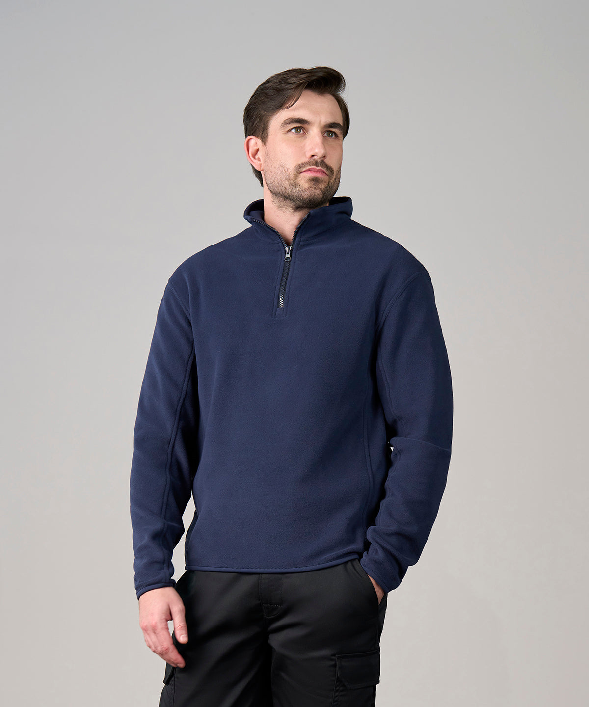 Custom Printed or Embroidered Microfleece Quarter Zip Seamless Fleece
