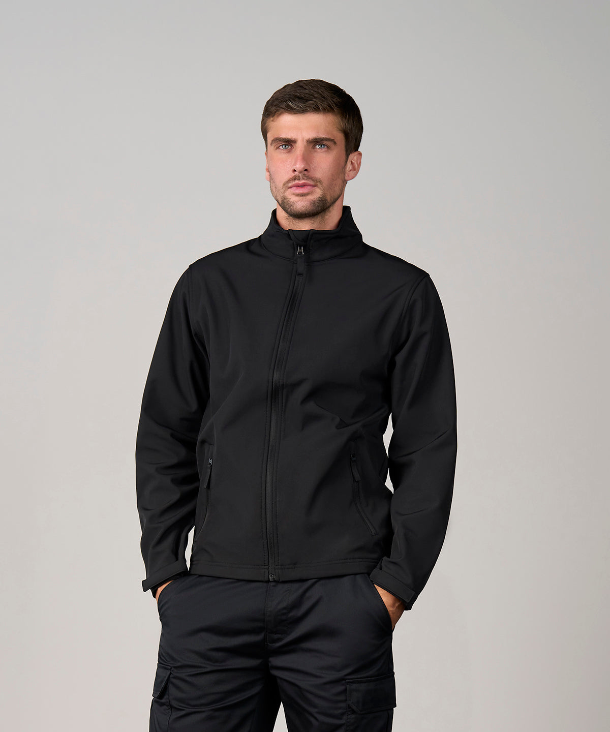 Custom Printed or Embroidered Zip Outdoor Softshell Jacket