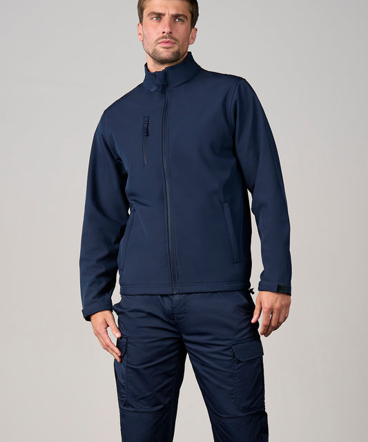 Men's Custom Printed or Embroidered Softshell Zip-Up Softshell Jacket