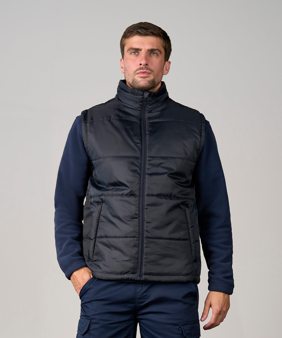 Unisex Custom Printed or Embroidered Zip-Up Fleece Body Warmer