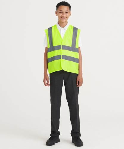 Royal Blue kids waistcoat front view