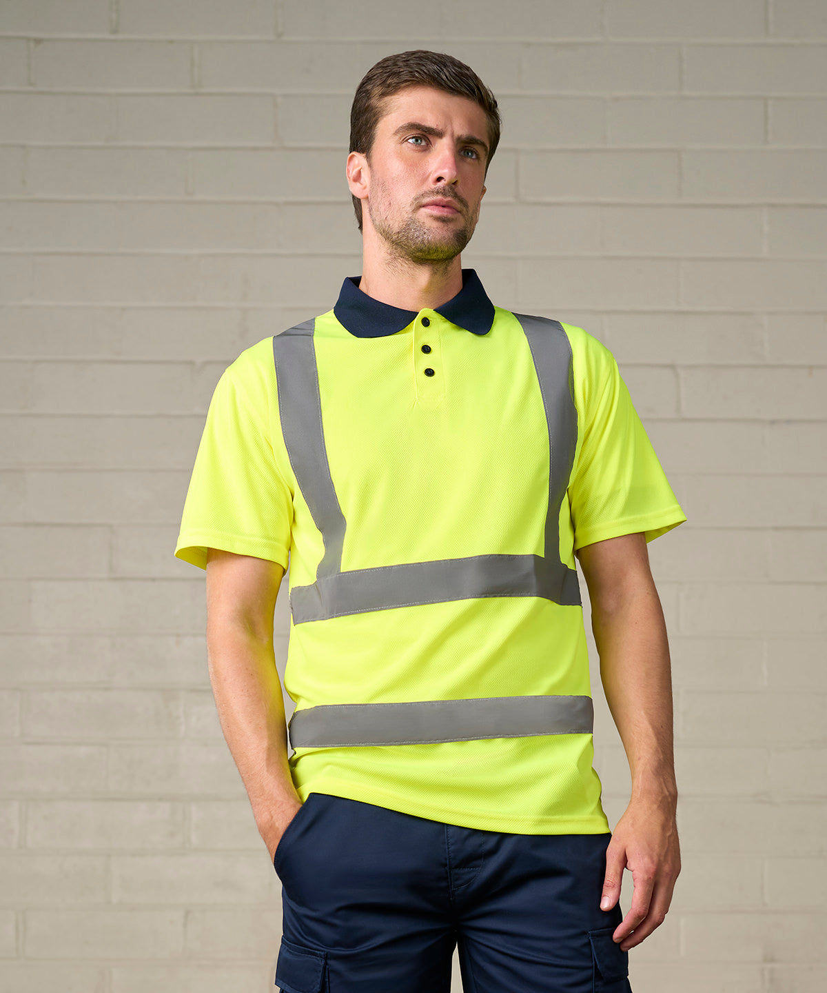 Custom Printed Hi-Vis Polo Shirt