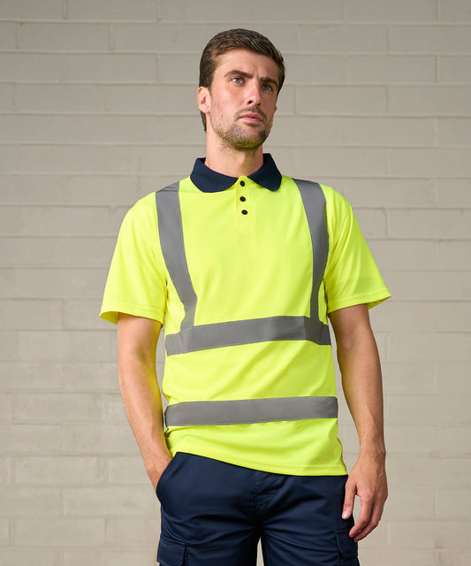 Custom Printed Hi-Vis Polo Shirt