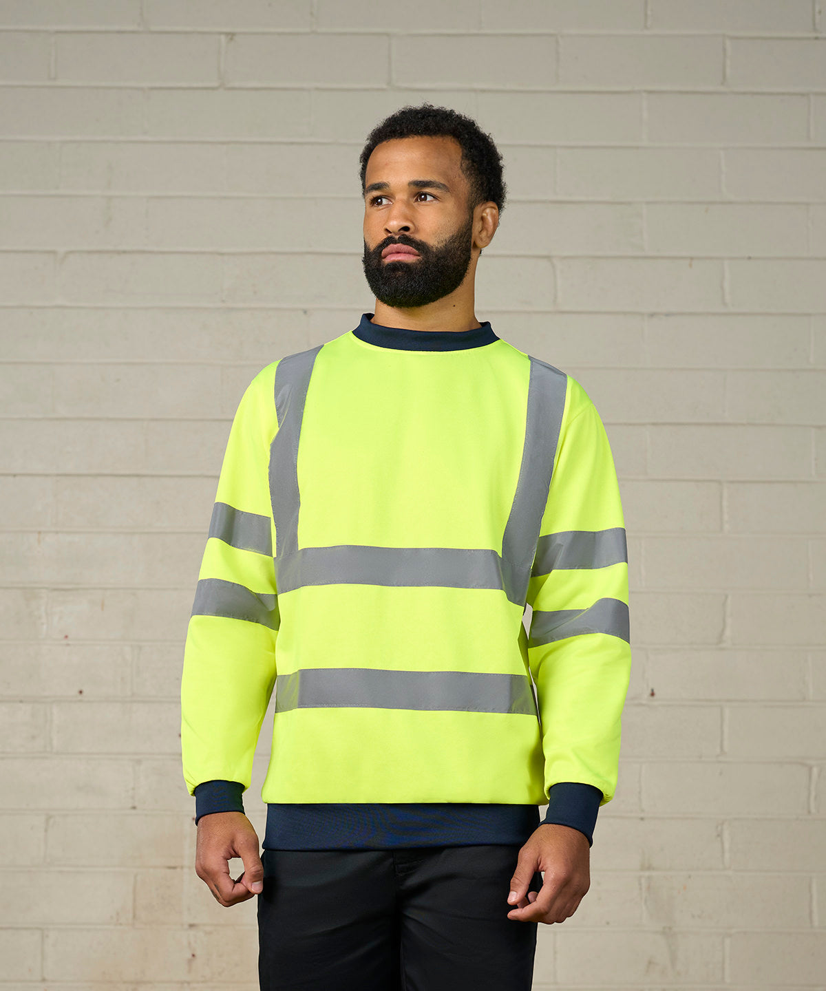 Custom Printed or Embroidered Hi-Vis Sweatshirt