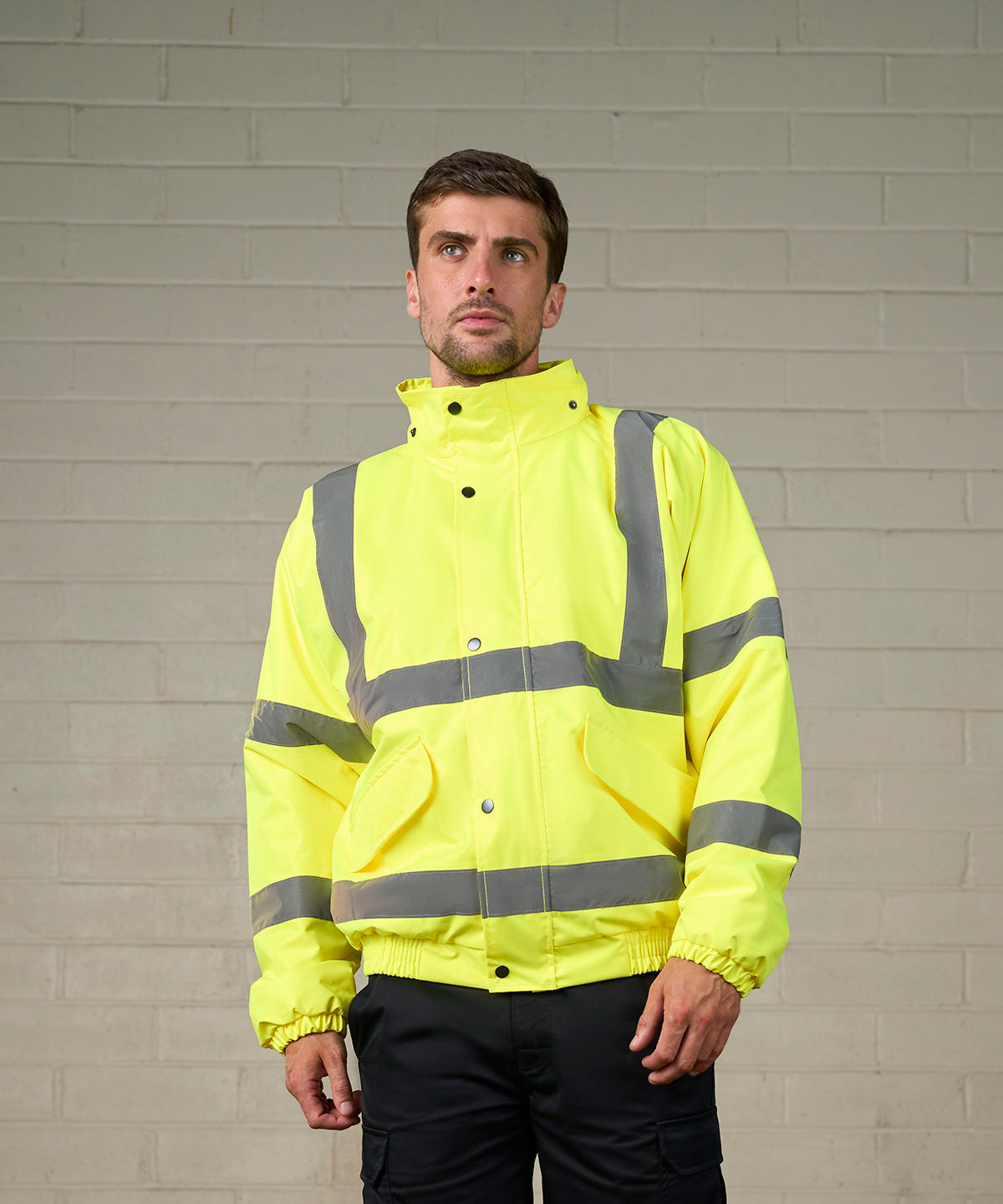 Unisex Custom Printed or Embroidered Hi-Vis Zip-Up Jacket