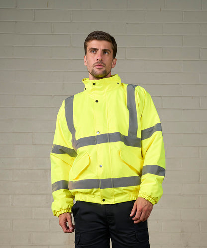 Unisex Custom Printed or Embroidered Hi-Vis Zip-Up Jacket