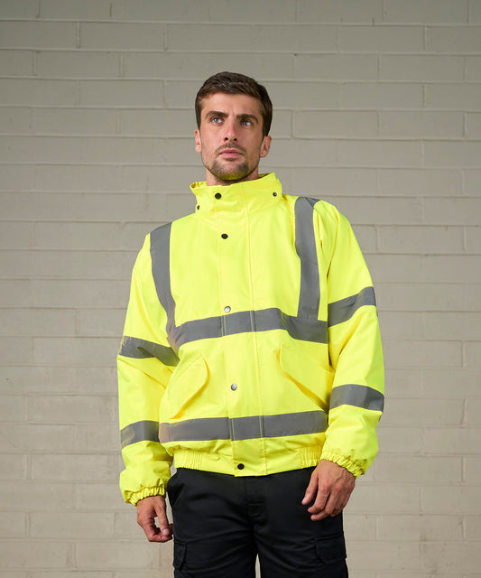 Unisex Custom Printed or Embroidered Hi-Vis Zip-Up Jacket