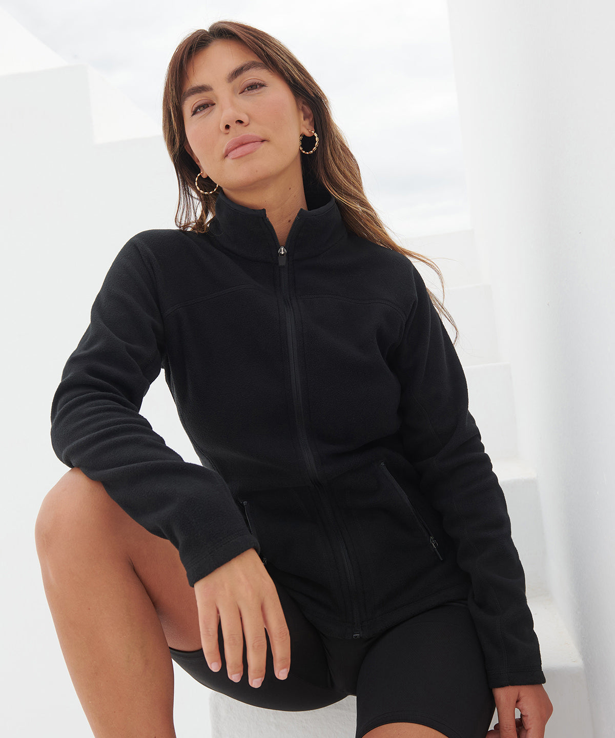 Women's Custom Printed or Embroidered Lightweight Fleece Fleece Jacket