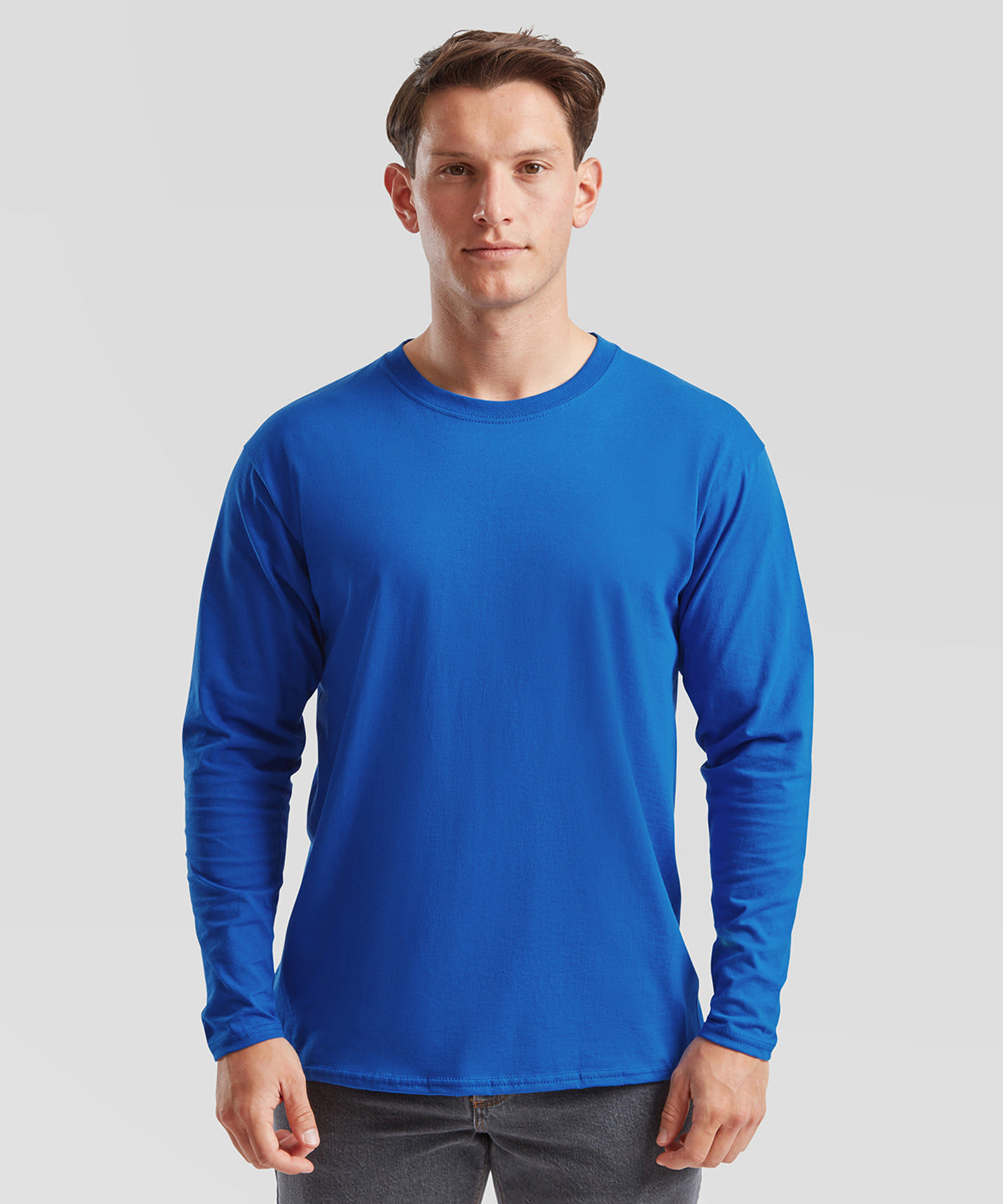 Men's Custom Printed Long Sleeve Cotton Long Sleeve T-Shirt