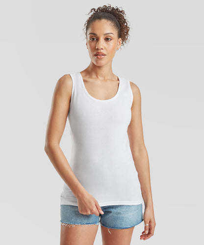 White Women's valueweight vest front view
