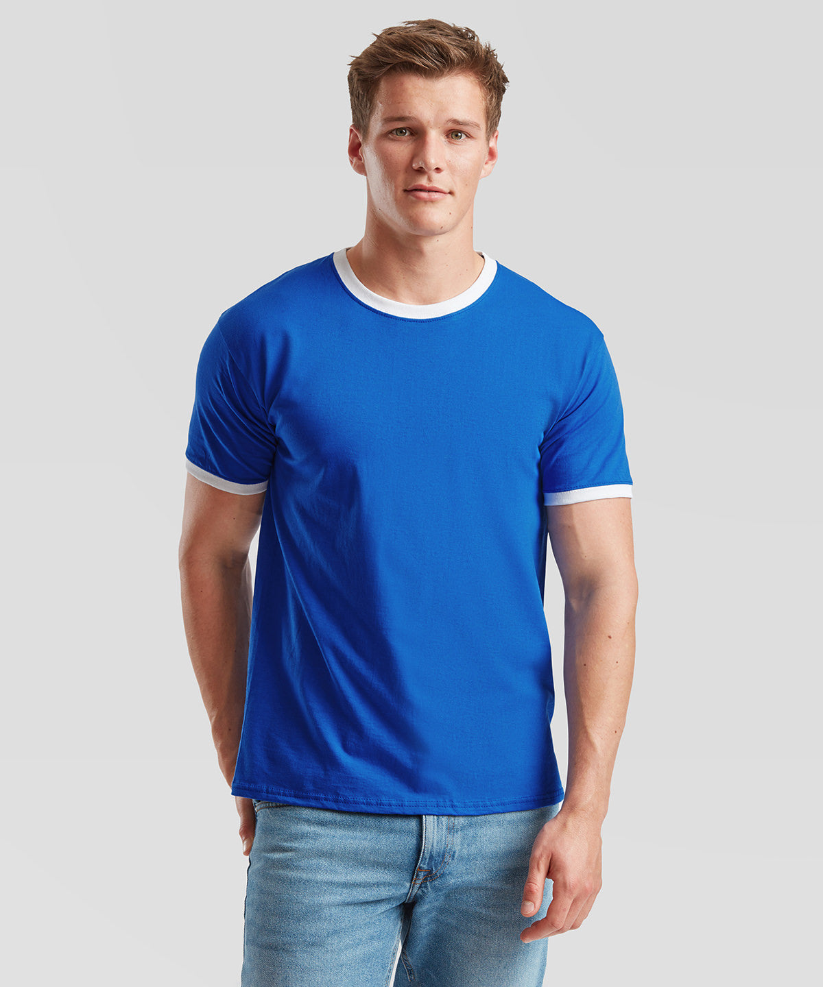 Unisex Custom Printed Cotton Contrast T-Shirt
