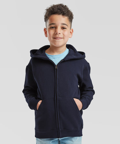 Kids Custom Printed or Embroidered Zip-Up Cotton Zip-Up Hoodie