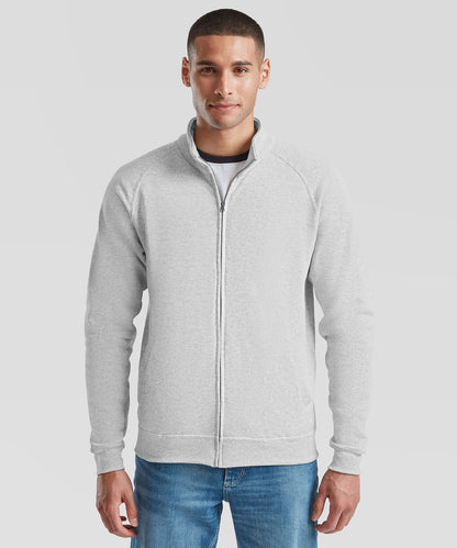 White classic 80/20 sweatshirt jacket front view