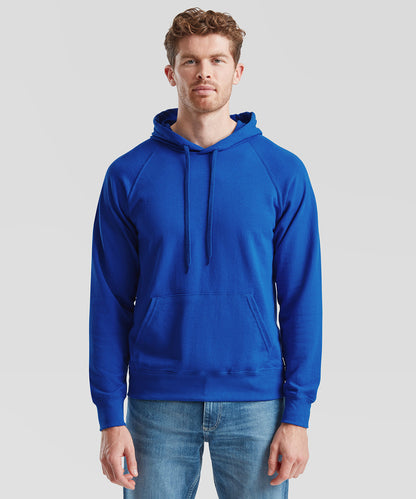 White lightweight hooded sweatshirt front view