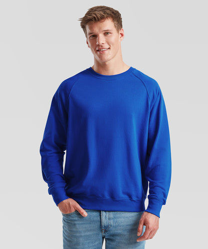 White lightweight raglan sweatshirt front view