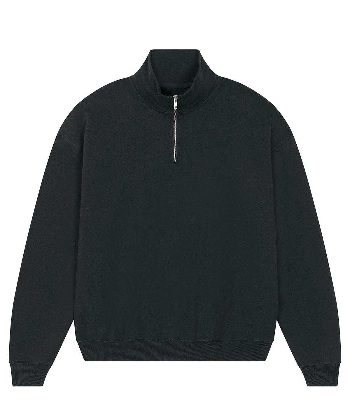 Unisex Custom Printed or Embroidered Organic Heavyweight Quarter Zip Sweatshirt