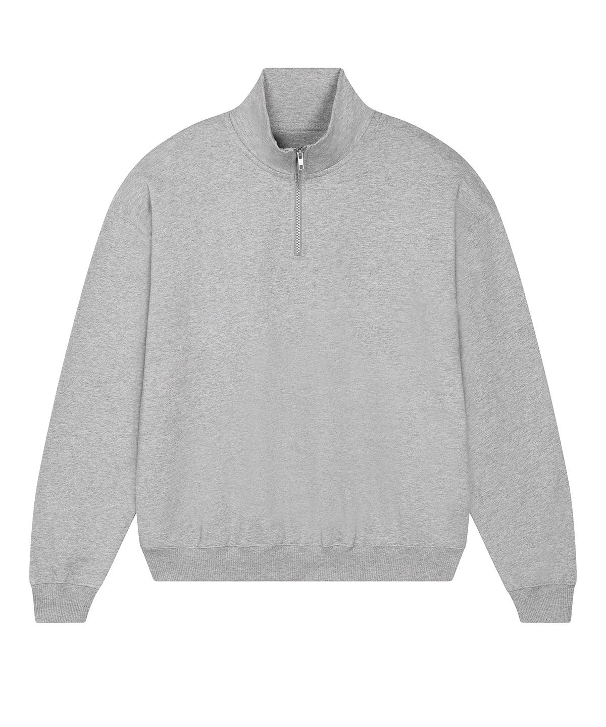 Unisex Custom Printed or Embroidered Organic Heavyweight Quarter Zip Sweatshirt