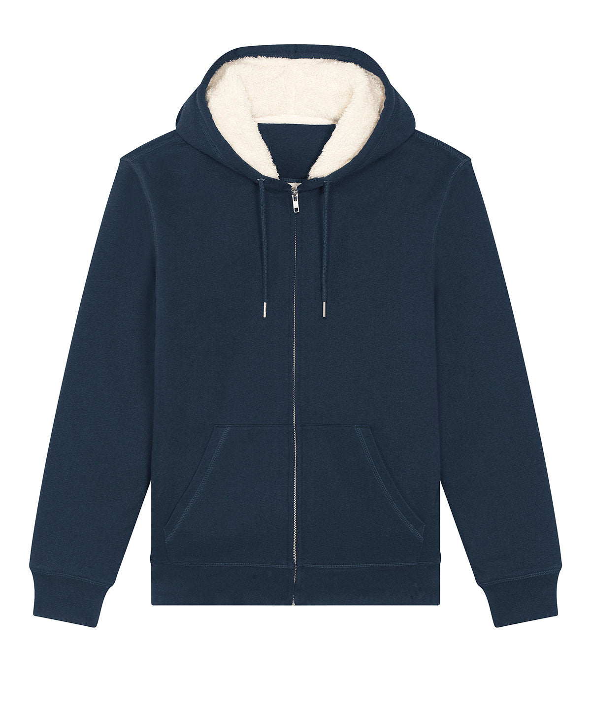 Unisex Custom Printed or Embroidered Organic Recycled Zip-Up Hoodie