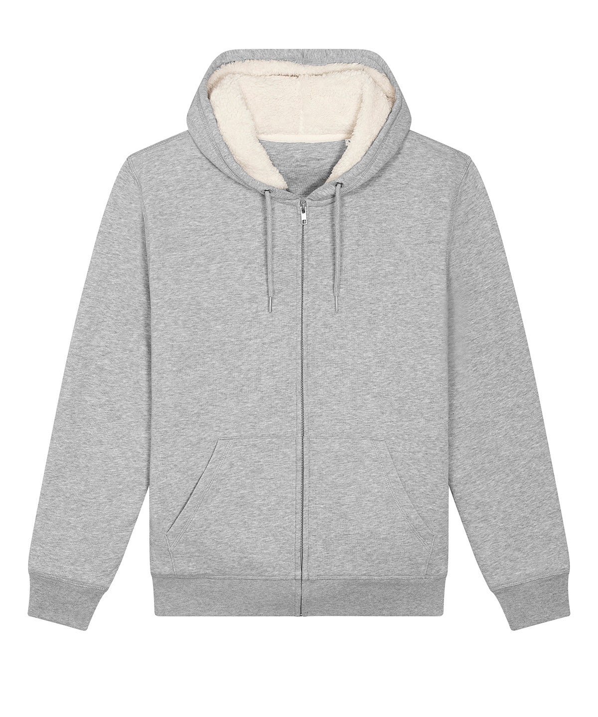 Unisex Custom Printed or Embroidered Organic Recycled Zip-Up Hoodie