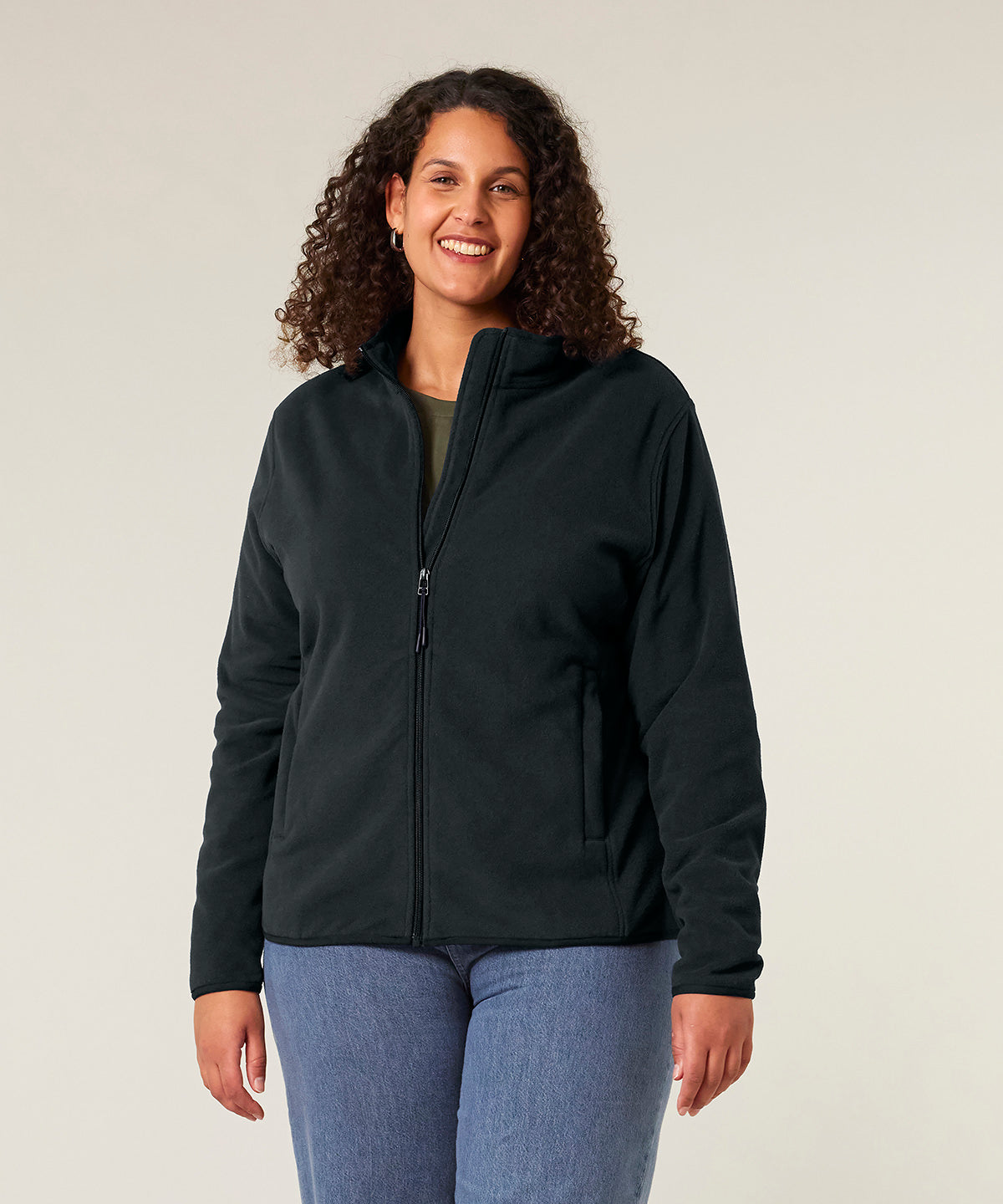 Women's Custom Printed or Embroidered Organic Recycled Fleece Jacket