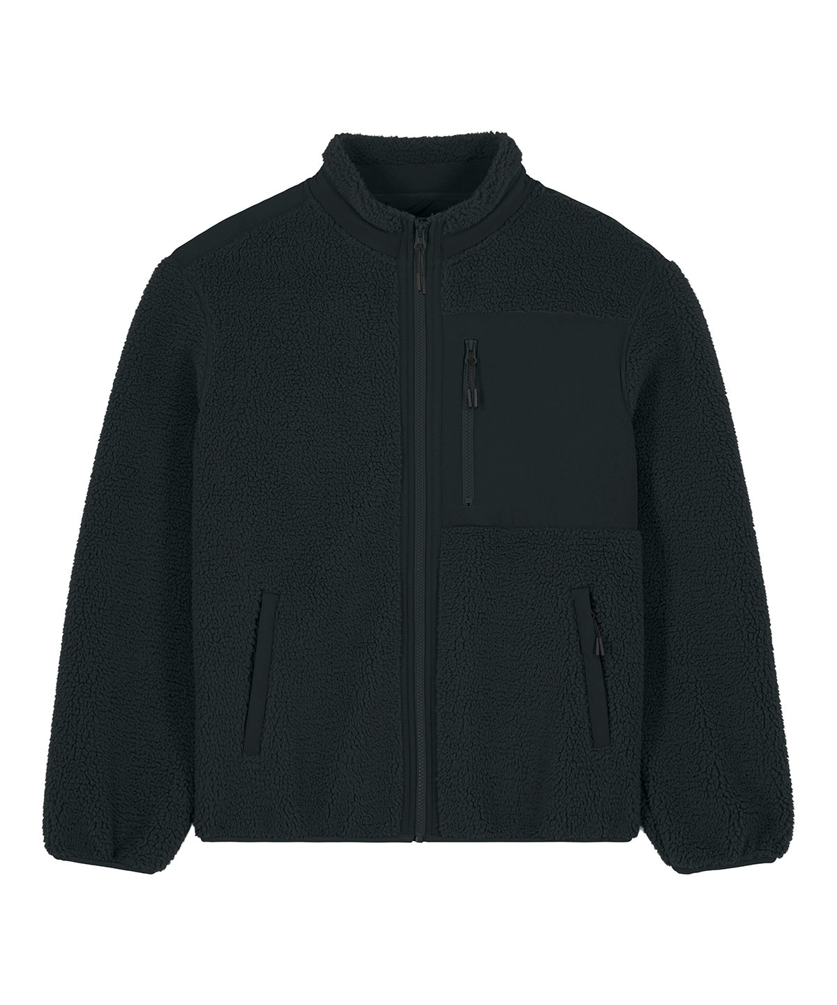 Unisex Custom Printed or Embroidered Organic Recycled Fleece Jacket
