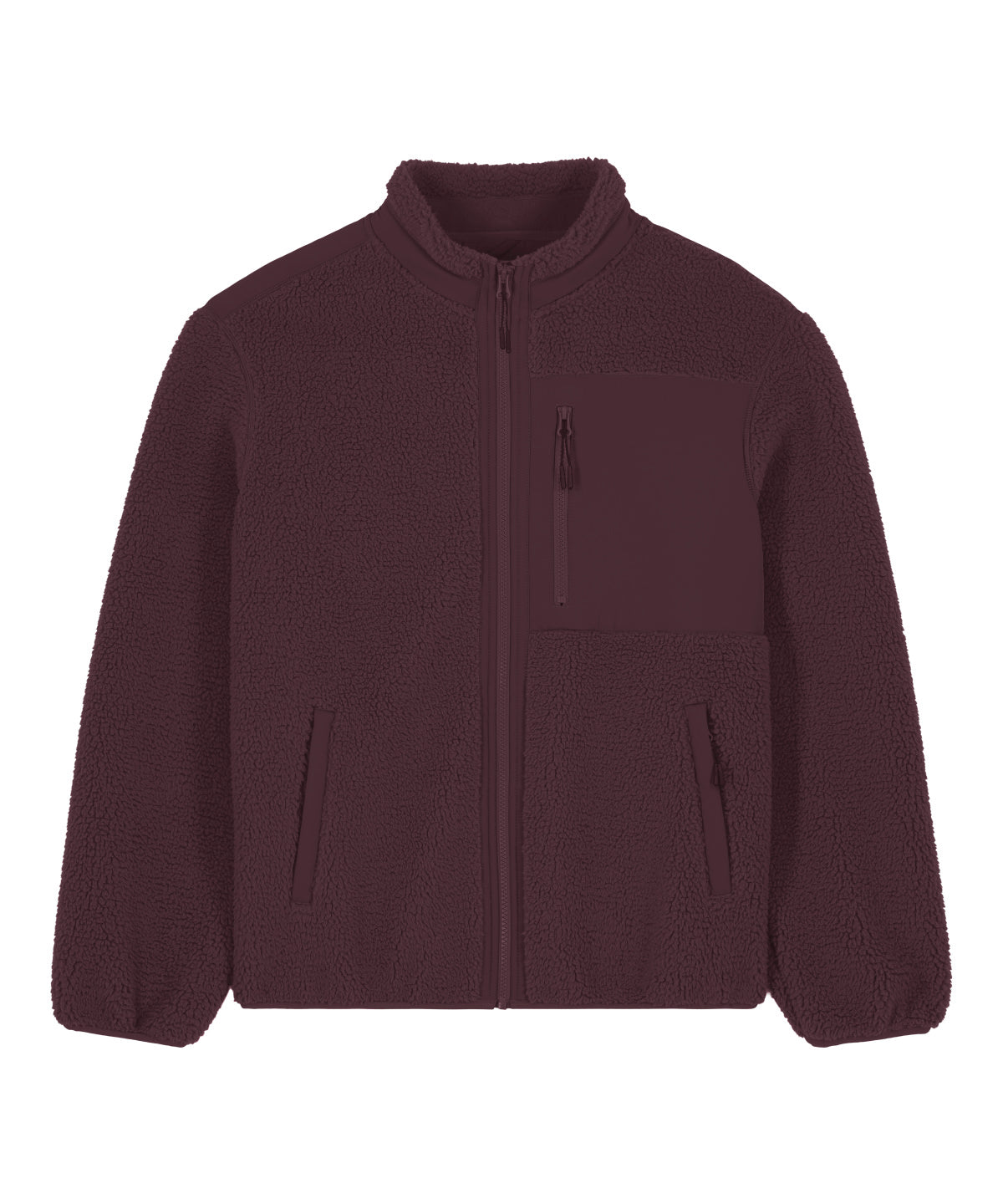 Unisex Custom Printed or Embroidered Organic Recycled Fleece Jacket