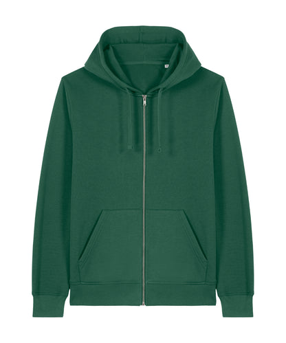 Unisex Custom Printed or Embroidered Organic Recycled Zip-Up Hoodie