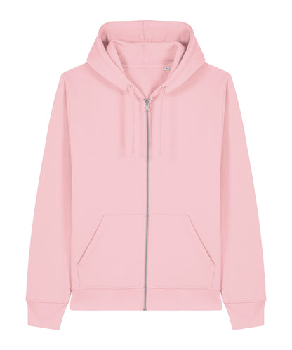 Unisex Custom Printed or Embroidered Organic Recycled Zip-Up Hoodie