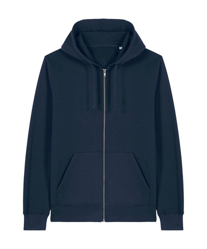 Unisex Custom Printed or Embroidered Organic Recycled Zip-Up Hoodie